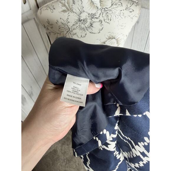 Pendleton Jacket Womens Blue White Plaid Open Silk Career Blazer Jacket Sz 16 - Picture 4 of 6